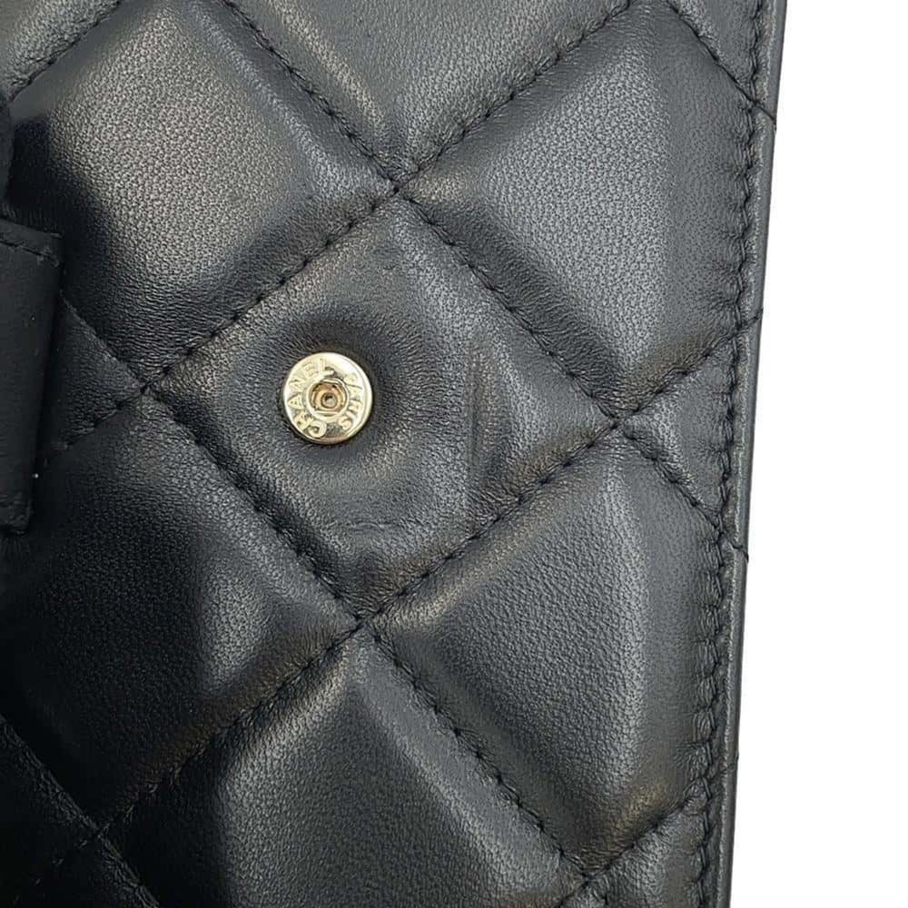 Chanel Belt Bag Matelasse Coco Mark Chain Pouch Lambskin CHANEL Waist Black - Picture 8 of 16